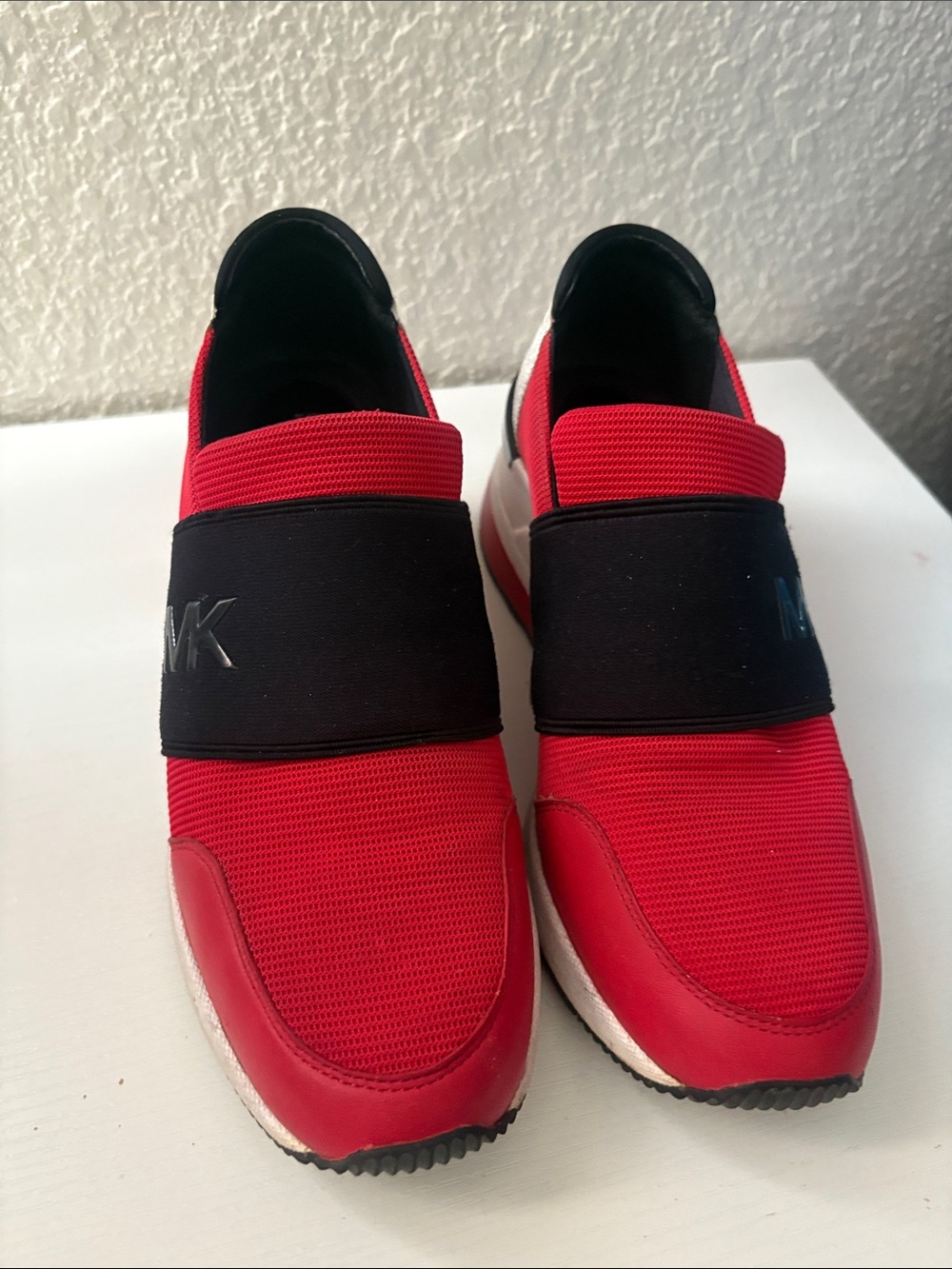 Michael Kors Red and Black Slip-On Men’s Sneakers